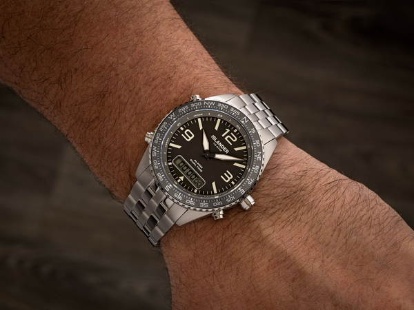 Islander Watch Rocky Point Analog-Digital Grey Dial #ISL-330