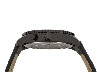 Islander Watch Rocky Point Analog-Digital Black Dial PVD #ISL-331