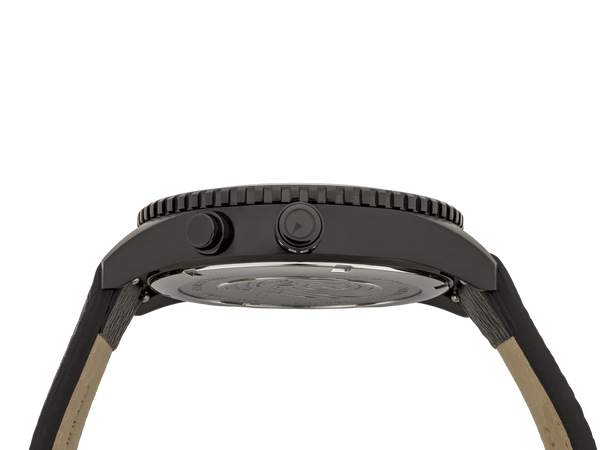 Islander Watch Rocky Point Analog-Digital Black Dial PVD #ISL-331