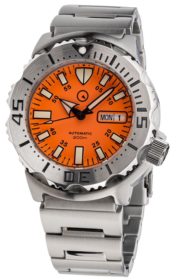 Islander Watch Automatic Dive Watch Orange Dial #ISL-94