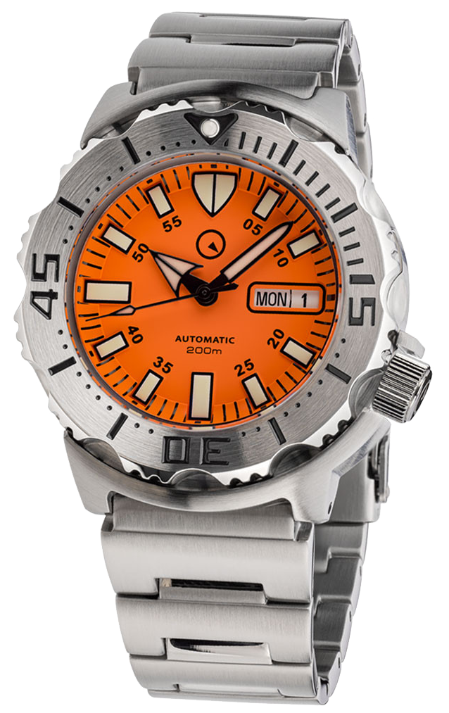 Islander Watch Automatic Dive Watch Orange Dial #ISL-94