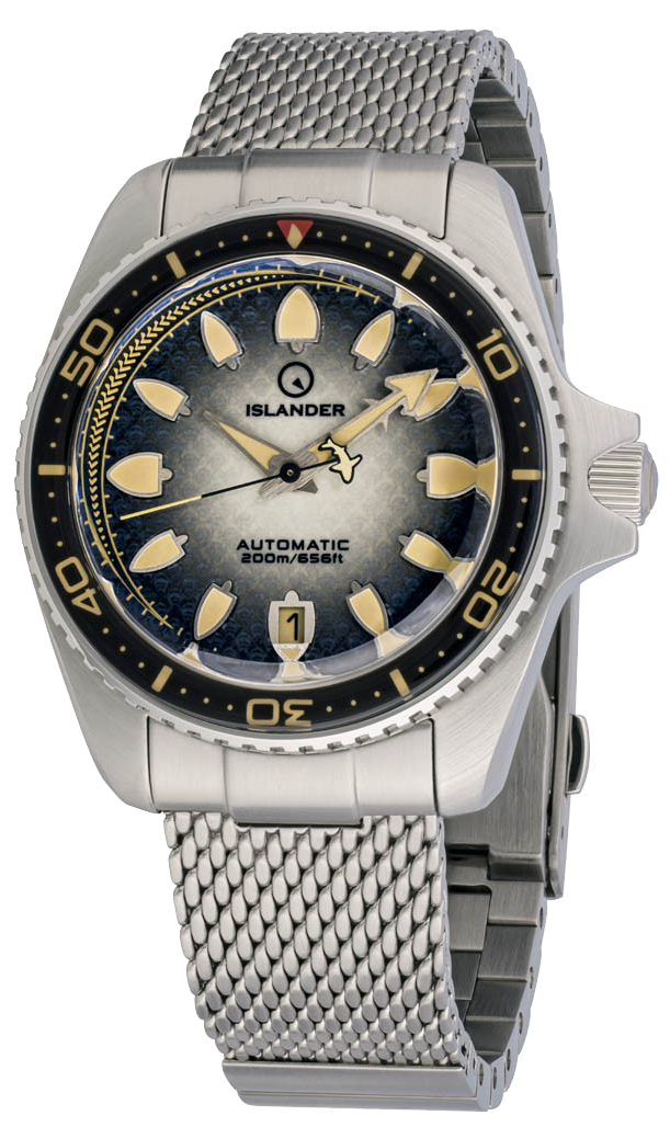 Islander Watch Hudson Harpoon Diver Degrading Black Dial #ISL-302