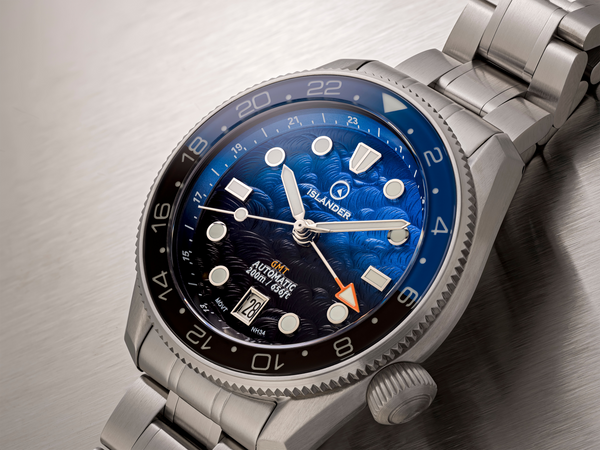 Islander Watch JFK Automatic GMT Blue Black #ISL-338