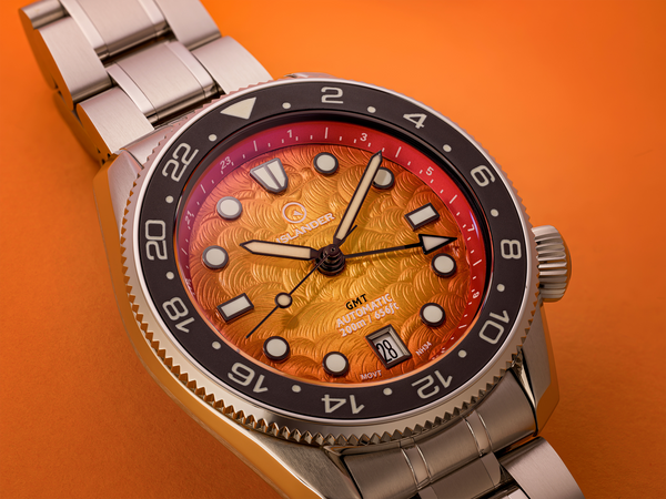 Islander Watch JFK Automatic GMT Sunset Orange #ISL-356