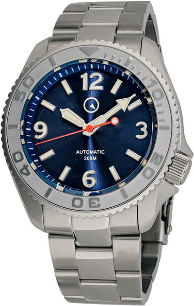 Islander Watch Red October V2 Dive Watch Radiant Blue Dial #ISL-323