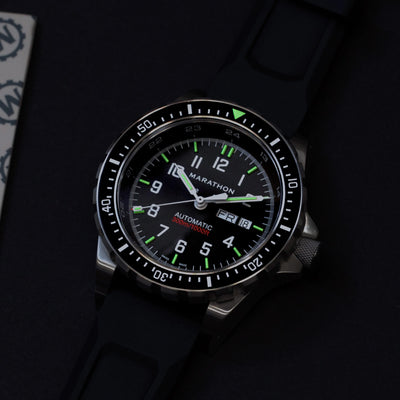 Marathon 46mm Jumbo Day/Date Automatic Rubber JDD WW194021SS