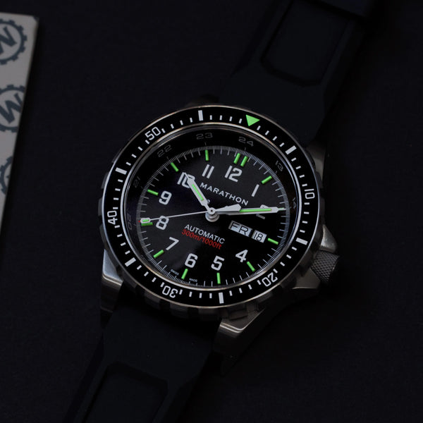 Marathon 46mm Jumbo Day/Date Automatic Rubber JDD WW194021SS