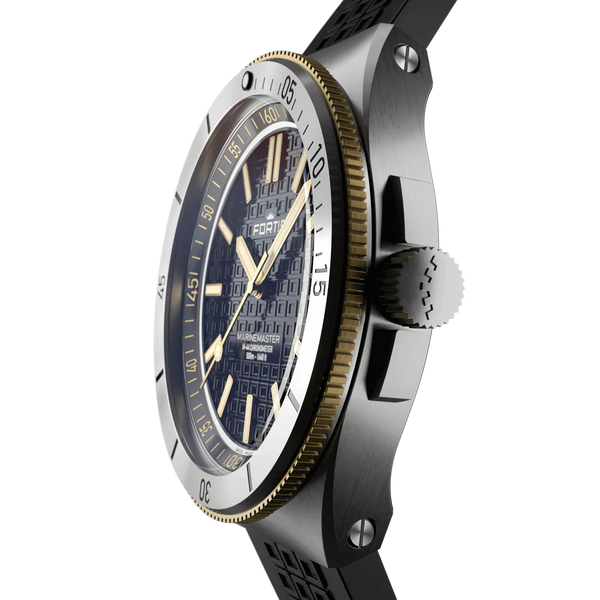 Fortis Marinemaster M-44 Black Resin Gold