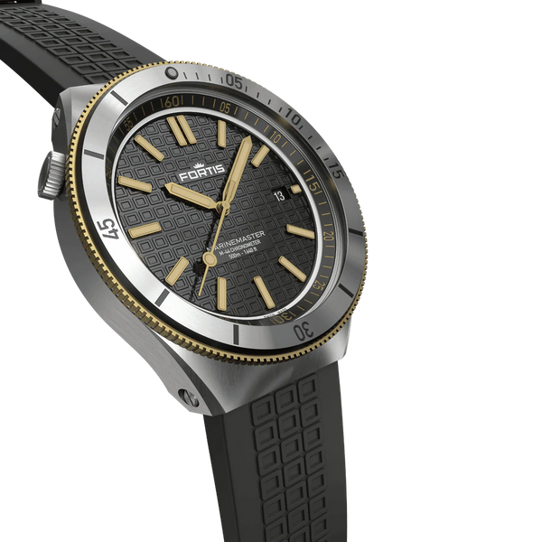 Fortis Marinemaster M-44 Black Resin Gold