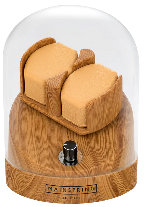 Mainspring Observatory Dual Slot Watch Winder Maple MS-WIN-OBS-01