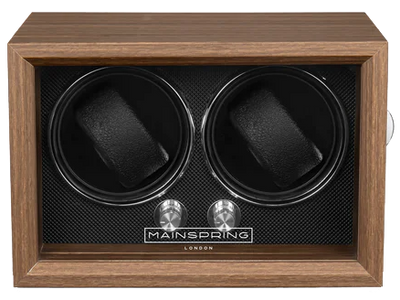 Mainspring Oxford Guardian Dual Slot Watch Winder Brown MS-WIN-OXF2-01