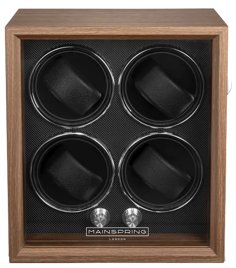 Mainspring Oxford Guardian Four Slot Watch Winder Mahogany MS-WIN-OXF4-01