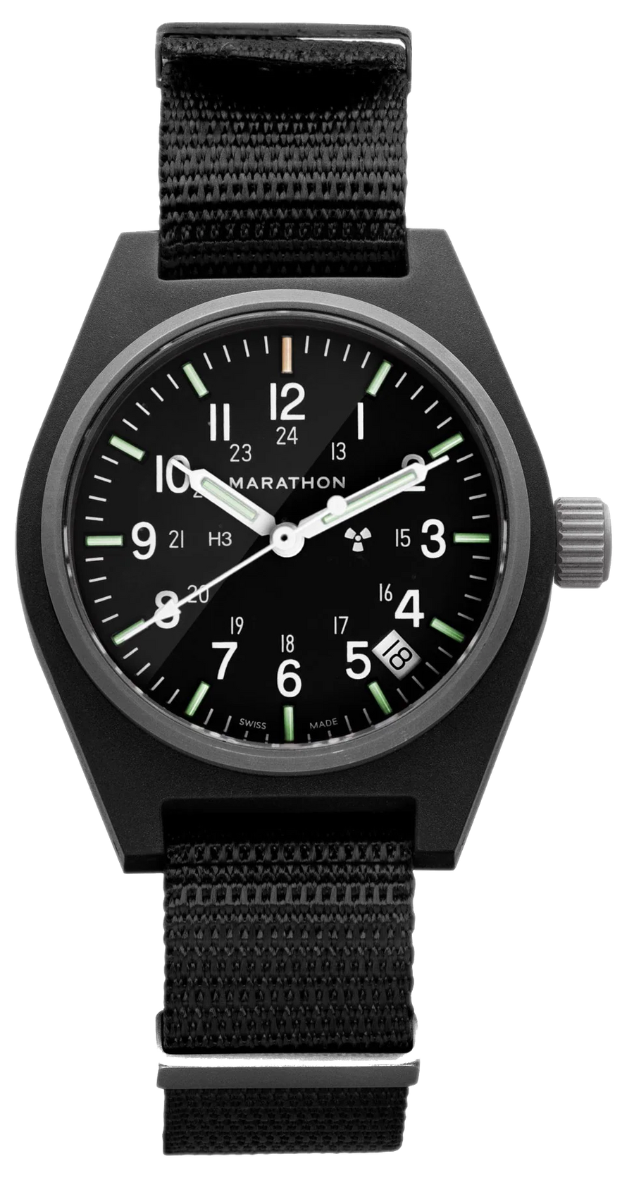 Marathon 34mm Black General Purpose Quartz Date GPQ WW194015BK