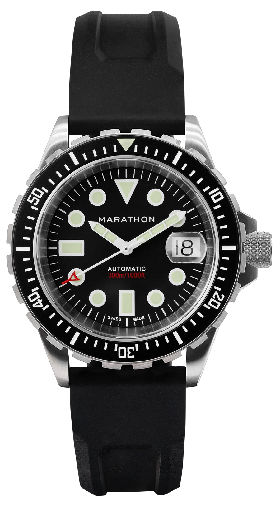 Marathon 41mm Original SAR Date Automatic Rubber OSAR-D WW194006SS