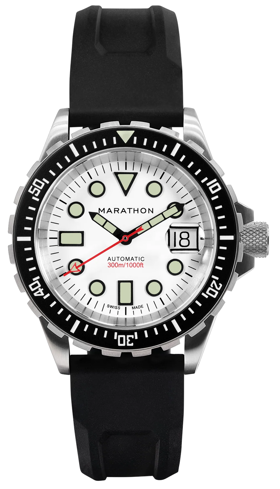 Marathon 41mm Arctic Original SAR Date Automatic Rubber OSAR-D WW194006SS
