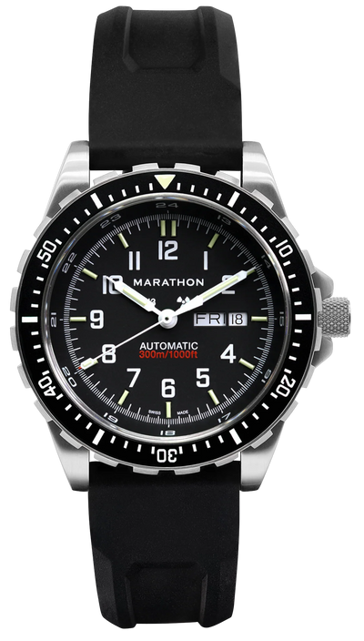 Marathon 46mm Jumbo Day/Date Automatic Rubber JDD WW194021SS