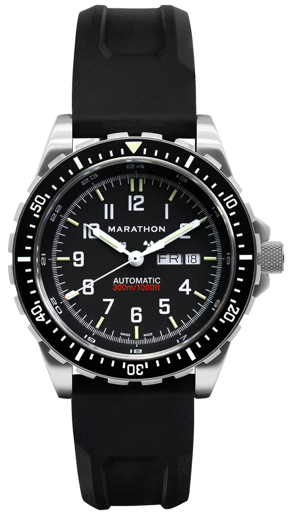 Marathon 46mm Jumbo Day/Date Automatic Rubber JDD WW194021SS