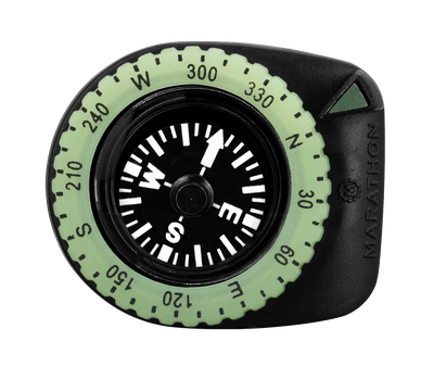 Marathon Glow-In-The-Dark Clip Compass CO194005-BK