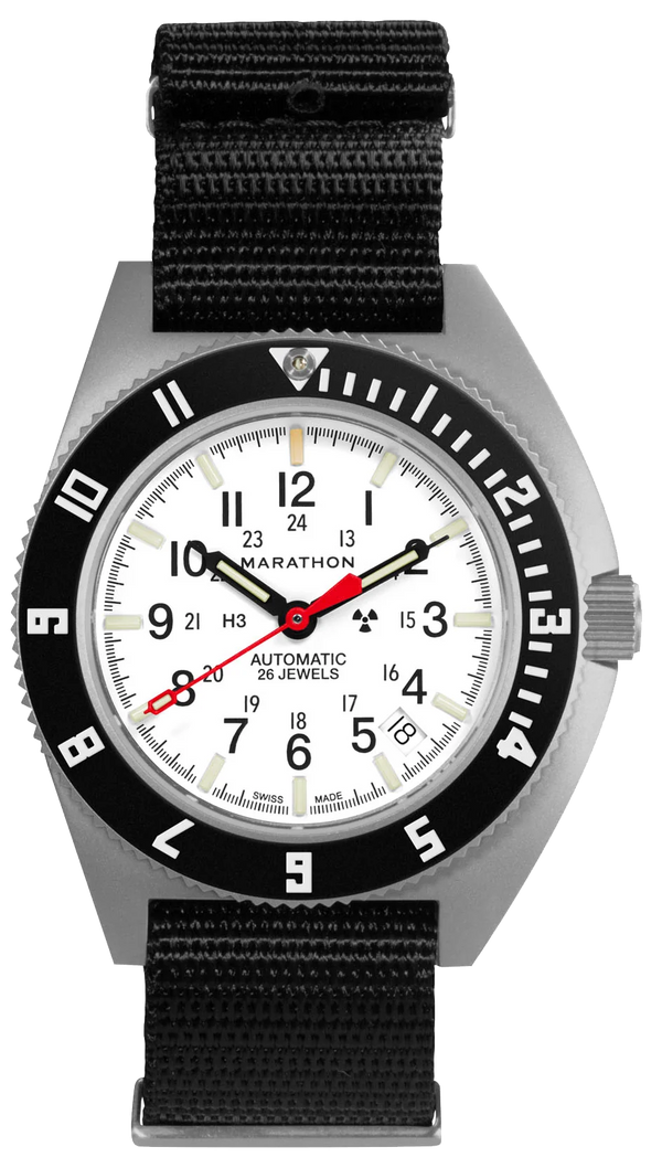 Marathon 41mm Arctic Steel Navigator Automatic Nylon DEFSTAN SSNAV-D Auto WW194030SS
