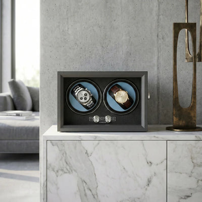 Mainspring Oxford Guardian Dual Slot Watch Winder Graphite Guard MS-WIN-GUA2-06