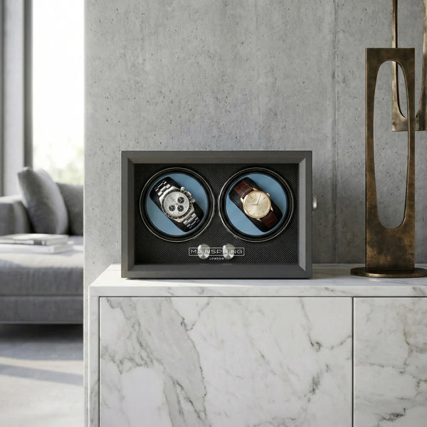Mainspring Oxford Guardian Dual Slot Watch Winder Graphite Guard MS-WIN-GUA2-06