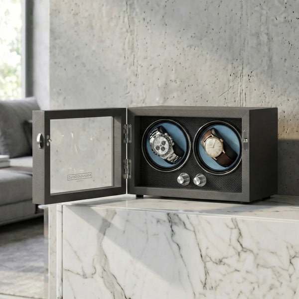 Mainspring Oxford Guardian Dual Slot Watch Winder Graphite Guard MS-WIN-GUA2-06