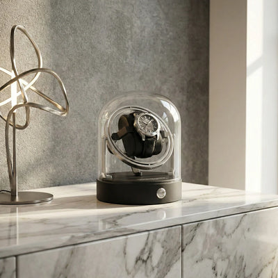 Mainspring Gyroscope Single Slot Watch Winder Mercury MS-WIN-GYR1-05