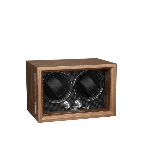 Mainspring Oxford Guardian Dual Slot Watch Winder Brown MS-WIN-OXF2-01