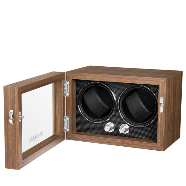 Mainspring Oxford Guardian Dual Slot Watch Winder Brown MS-WIN-OXF2-01