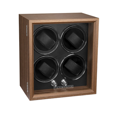 Mainspring Oxford Guardian Four Slot Watch Winder Mahogany MS-WIN-OXF4-01