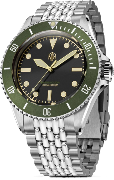 NTH Barracuda Vintage Green Legends Series SeriousWatches