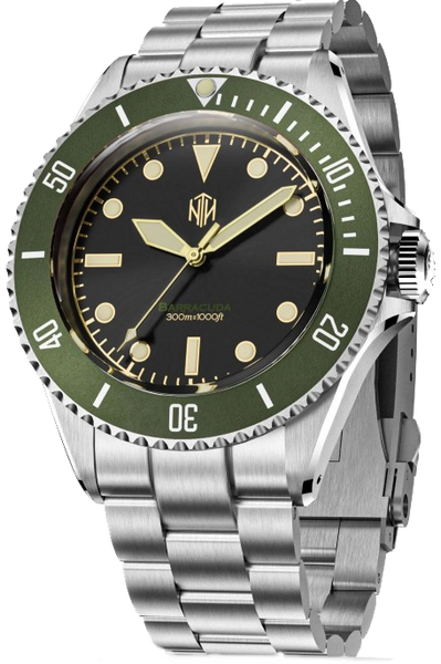 NTH Barracuda Vintage Green Legends Series - SeriousWatches.com