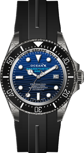 OceanX Sharkmaster 300+ Damascus SMS324 Limited Edition