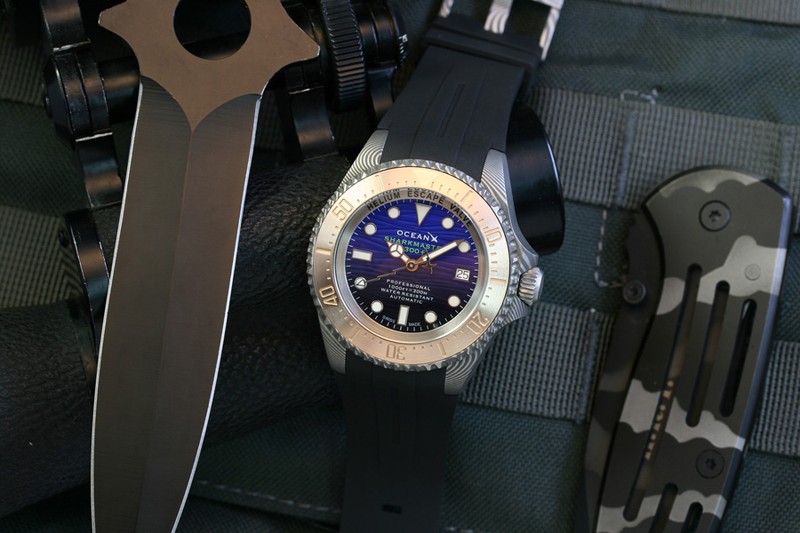 OceanX Sharkmaster 300+ Damascus Bronze SMS332 Limited Edition OceanX Sharkmaster 300+ Damascus Bronze SMS332 Limited Edition