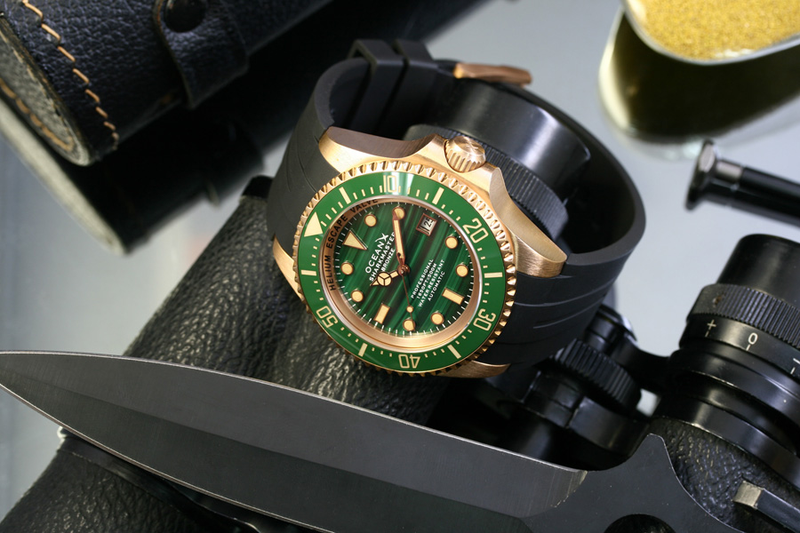 OceanX Sharkmaster Bronze SMB543 Malachite Limited Edition OceanX Sharkmaster Bronze SMB543 Malachite Limited Edition