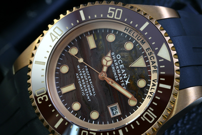 OceanX Sharkmaster Bronze SMB544 Tiger Iron Limited Edition OceanX Sharkmaster Bronze SMB544 Tiger Iron Limited Edition