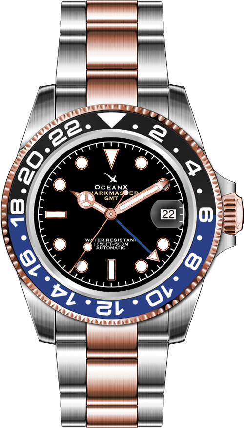 OceanX Sharkmaster GMT 40mm Automatic SMS-GMT-0542