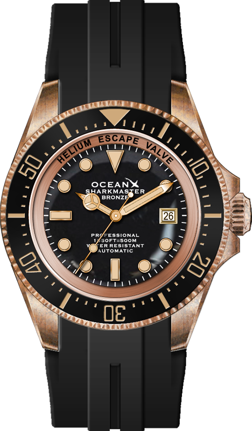 OceanX Sharkmaster Bronze SMB557 Onyx Limited Edition