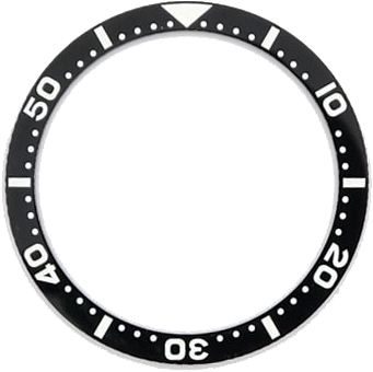 Islander Watch Black Ceramic Luminous Bezel Insert for Seiko SKX007, SKX009, SKX011 #C03