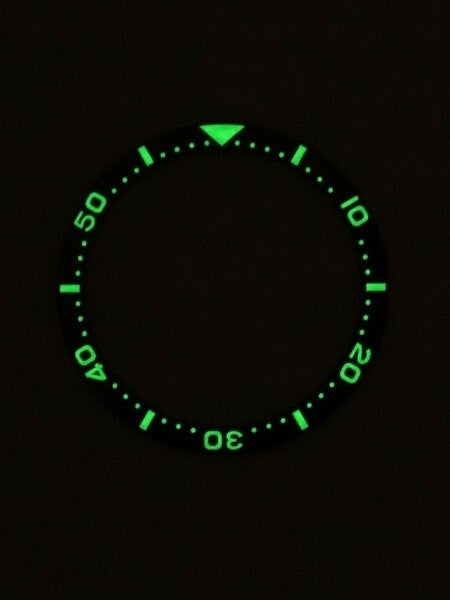 Islander Watch Black Ceramic Luminous Bezel Insert for Seiko SKX007, SKX009, SKX011 #C03