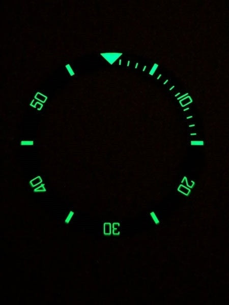 Islander Watch Black Ceramic Luminous Bezel Insert for Seiko SKX007, SKX009, SKX011 #C02-01
