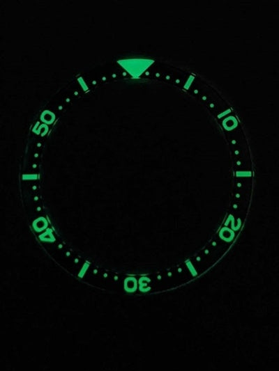 Islander Watch Blue-Red Luminous Sapphire Bezel Insert for Seiko SKX007, SKX009, SKX011 #C29