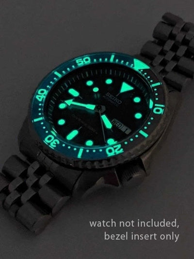 Islander Watch Blue-Red Luminous Sapphire Bezel Insert for Seiko SKX007, SKX009, SKX011 #C29