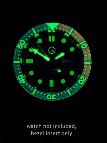 Islander Watch Blue-Red Luminous Sapphire Bezel Insert for Seiko SKX007, SKX009, SKX011 #C29
