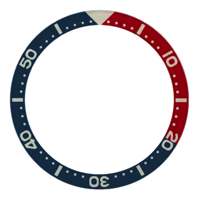 Islander Watch Blue-Red Luminous Sapphire Bezel Insert for Seiko SKX007, SKX009, SKX011 #C29