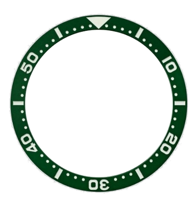 Islander Watch Green Ceramic Luminous Bezel Insert for Seiko SKX007, SKX009, SKX011 #C27