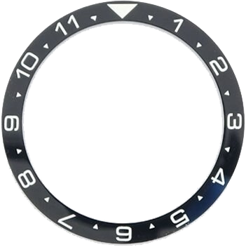 Islander Watch Black Ceramic Luminous Dual-Time Bezel Insert for Seiko SKX007, SKX009, SKX011 #C07