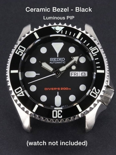 Islander Watch Black Ceramic Bezel Insert for Seiko SKX007, SKX009, SKX011 #C01-01