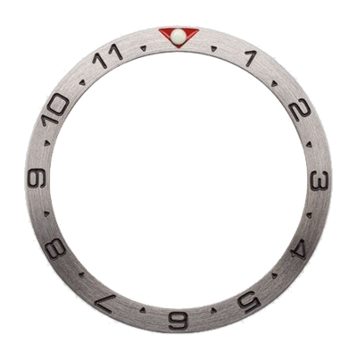 Islander Watch Brushed Steel Dual-Time Bezel Insert for Seiko SKX007, SKX009, SKX011 PIP #C31