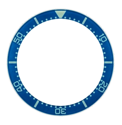 Islander Watch Blue Sapphire Luminous Bezel Insert for Squale 1521 Dive Watches #C20